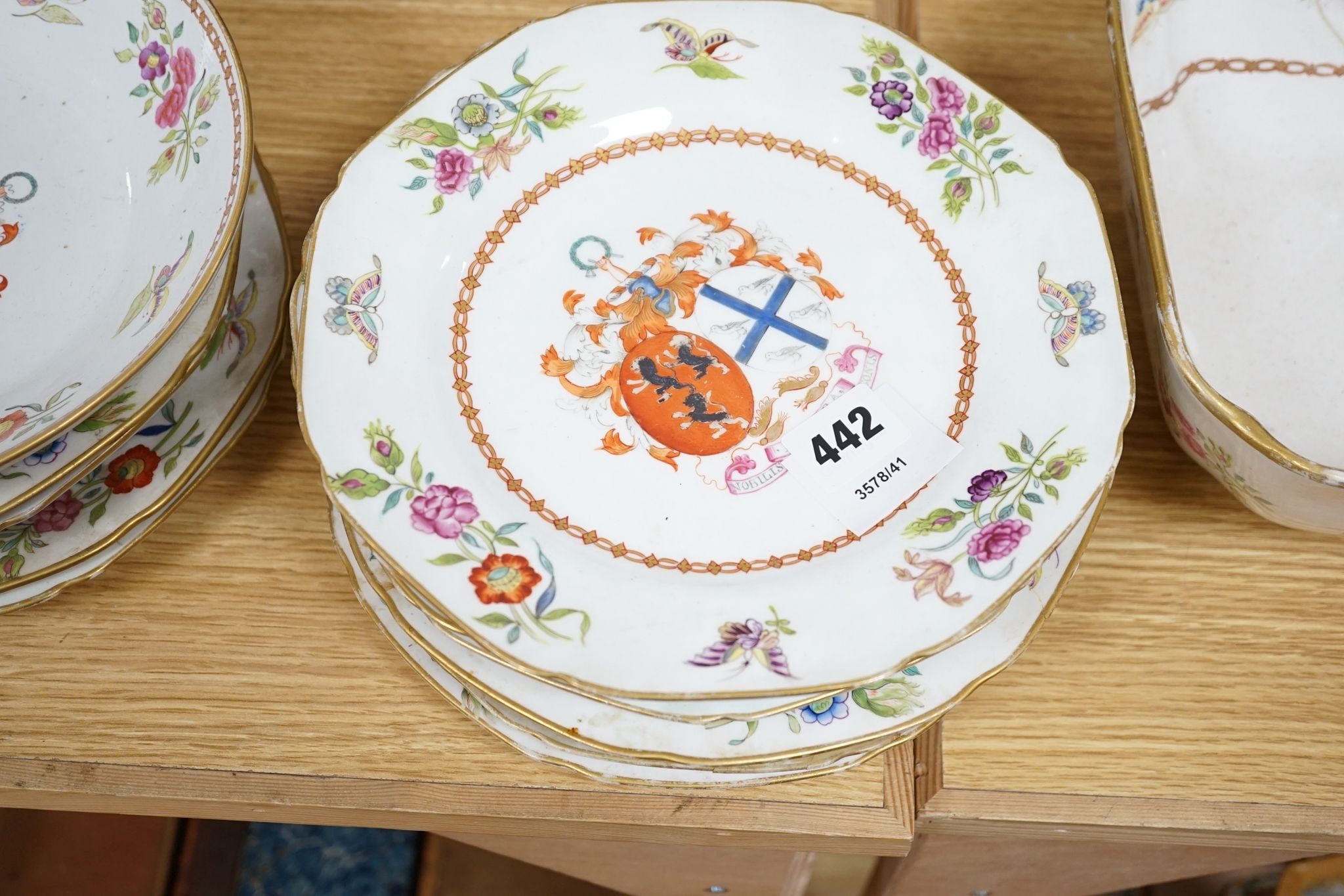 A Spode armorial part service (a.f.)